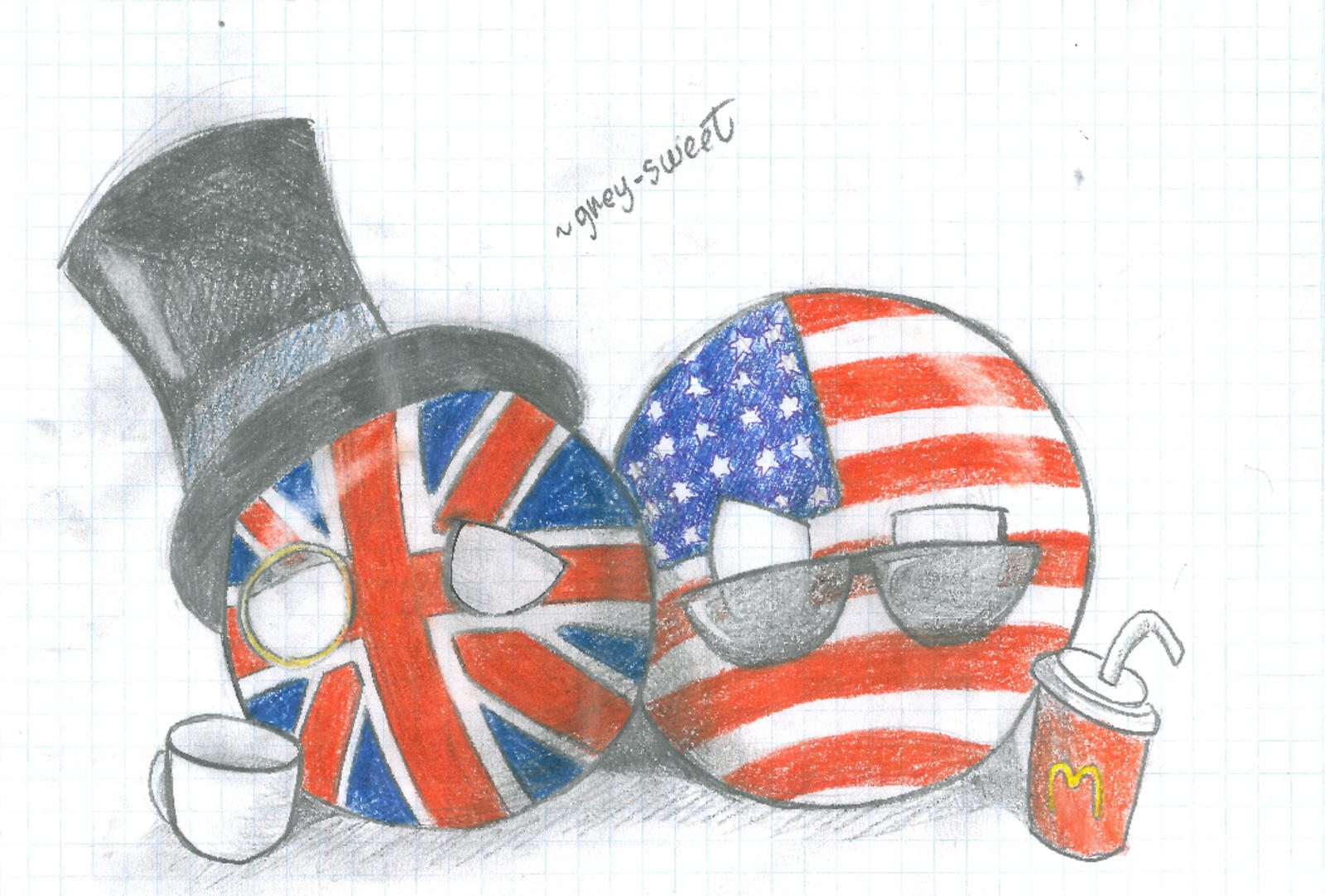 Engrish Guide Countryballs countryballs- England and America by Grey-Sweet on DeviantArt