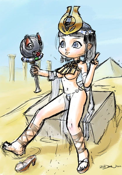 Chibi Menace sketch by zedew