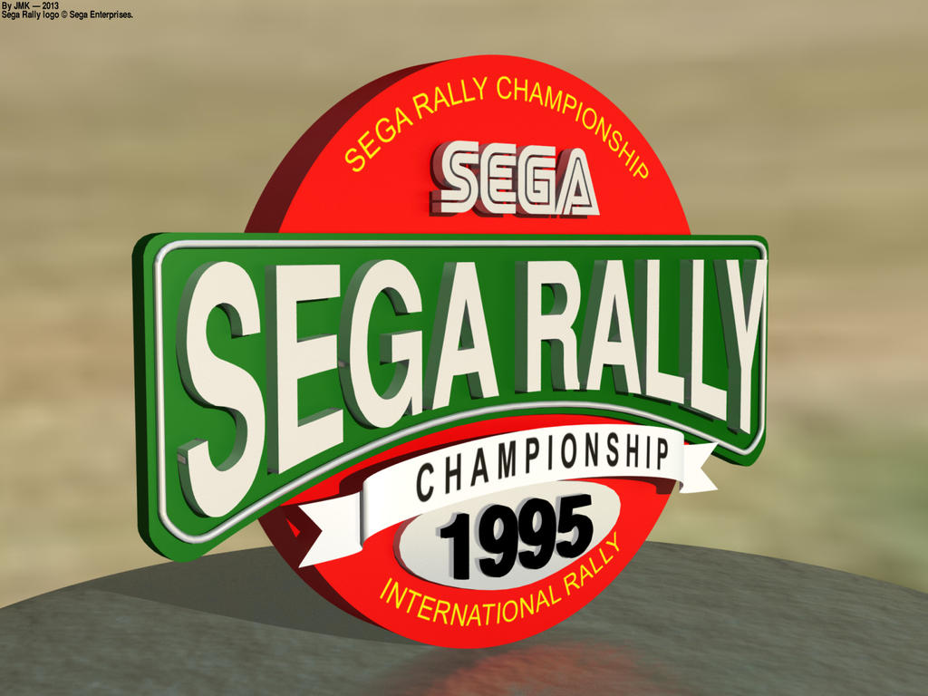 Extruded Style Sega Rally Logo