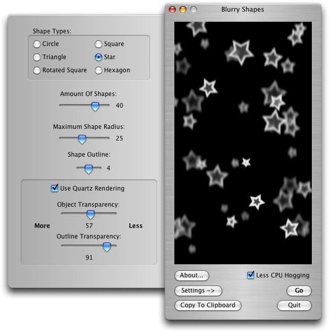 Blurry Shape Generator (For Mac OS X)