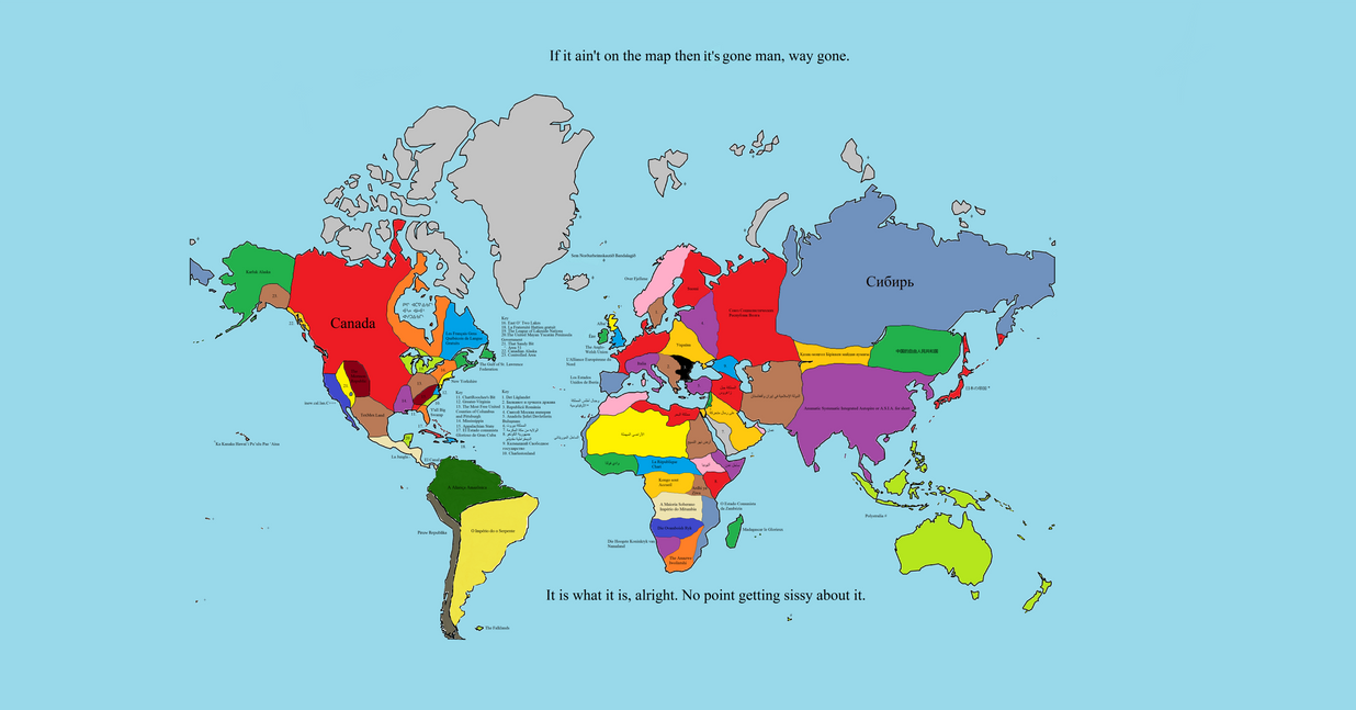 Made-up World Map 1 by EoinWest on DeviantArt