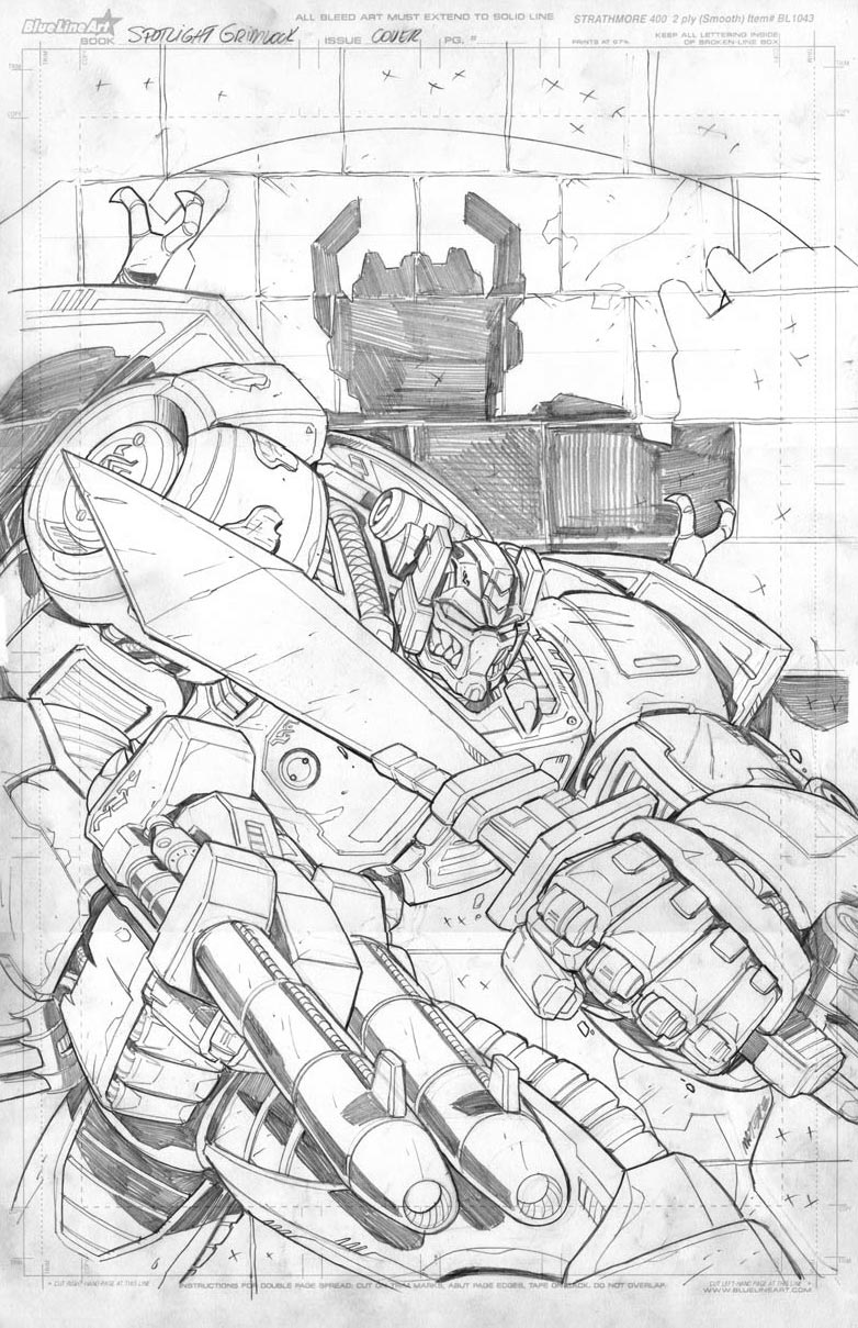 Grimlock cover 01 pencil