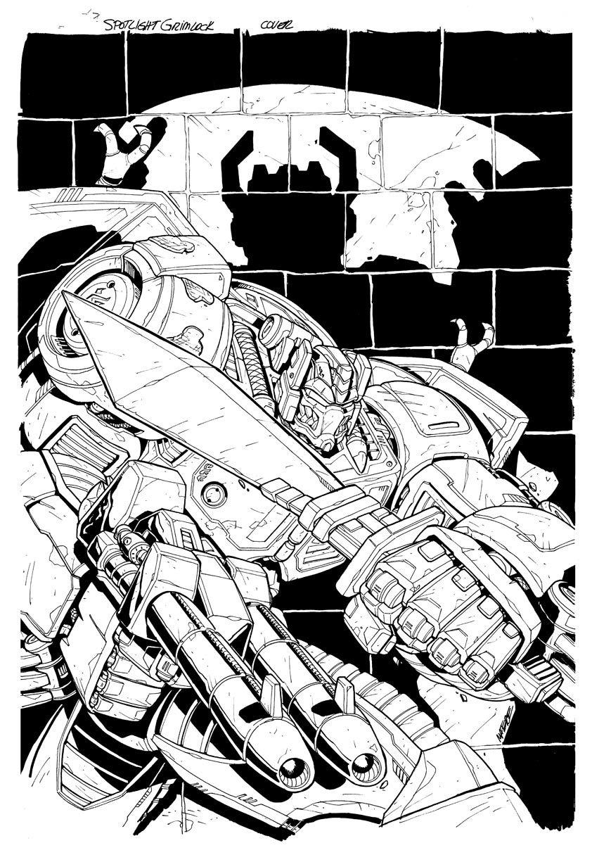 Grimlock cover inks