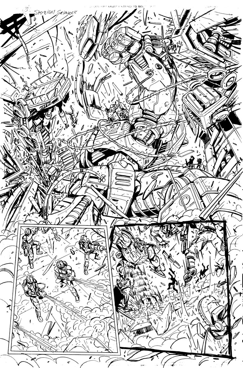 Grimlock page 06 inks