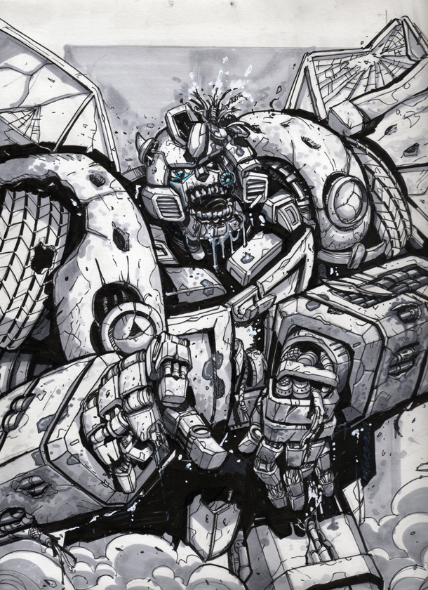 Bumblebee zombie sketch