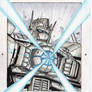 Optimus Prime sketch IDW TF Collection Black Label