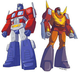 TF Optimus Prime and Rodimus Prime!