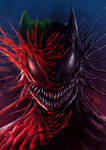 Venom-Carnage / Joker-Batman by junkome
