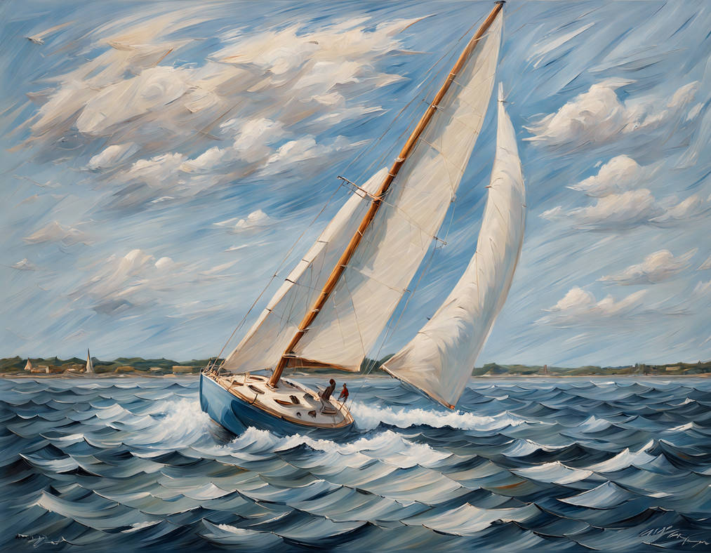 Sailing in a brisk Southerly