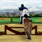 Hunter over fence - TLEC Annual - Jesu by Jegmadarka
