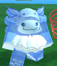 My Roblox Avatar in a Blue Axolotl Costume by BlueStarLite10 on