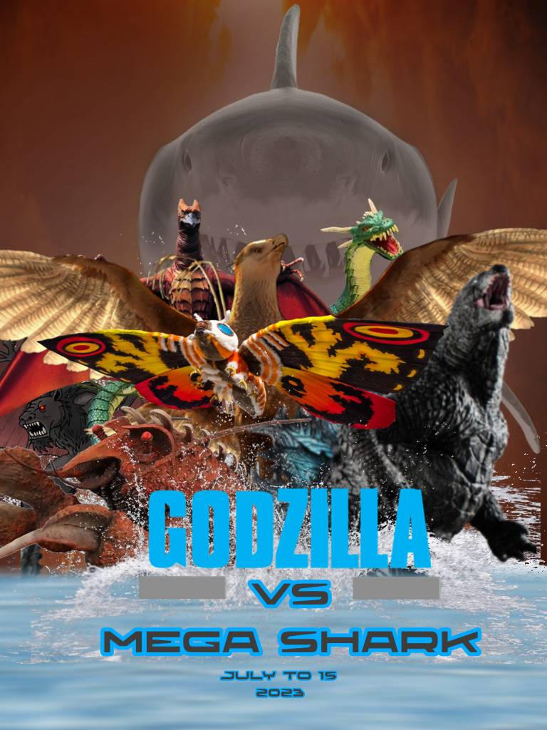 Godzilla Vs Mega Shark (2023) by GodzFun on DeviantArt