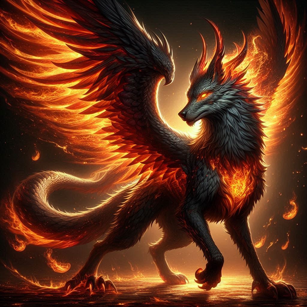 Phoenix Wolves wolf dragon phoenix by thebeastwilliams2 on DeviantArt