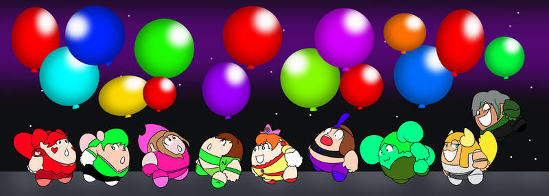 A Party with Balloons for Balloon Golem Girls