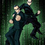 Neo and Agent Smith - Matrix