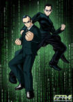 Neo and Agent Smith - Matrix