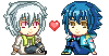Clear and Aoba: Pixel Love by Zaziki7