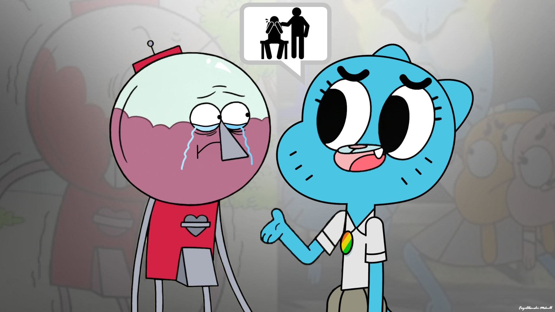 Grieving Gumball by Cacky0077 on Newgrounds