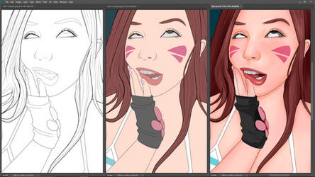 Bella delphine Ahegao before and after