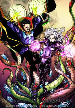 Coloring Marc Laming's Doctor Strange and Clea