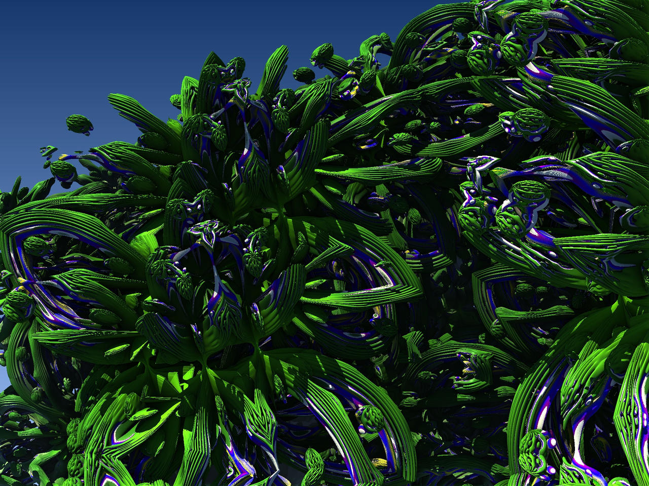 Green Flowers by Triplechoc on DeviantArt