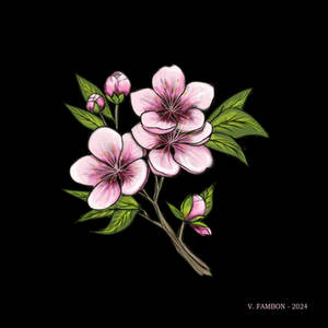 20240404 - Badge Fleur de cerisier