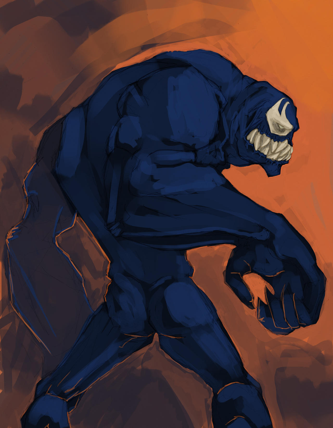 Venom Inverted Color Venom Color Study by elhoyonegro on DeviantArt