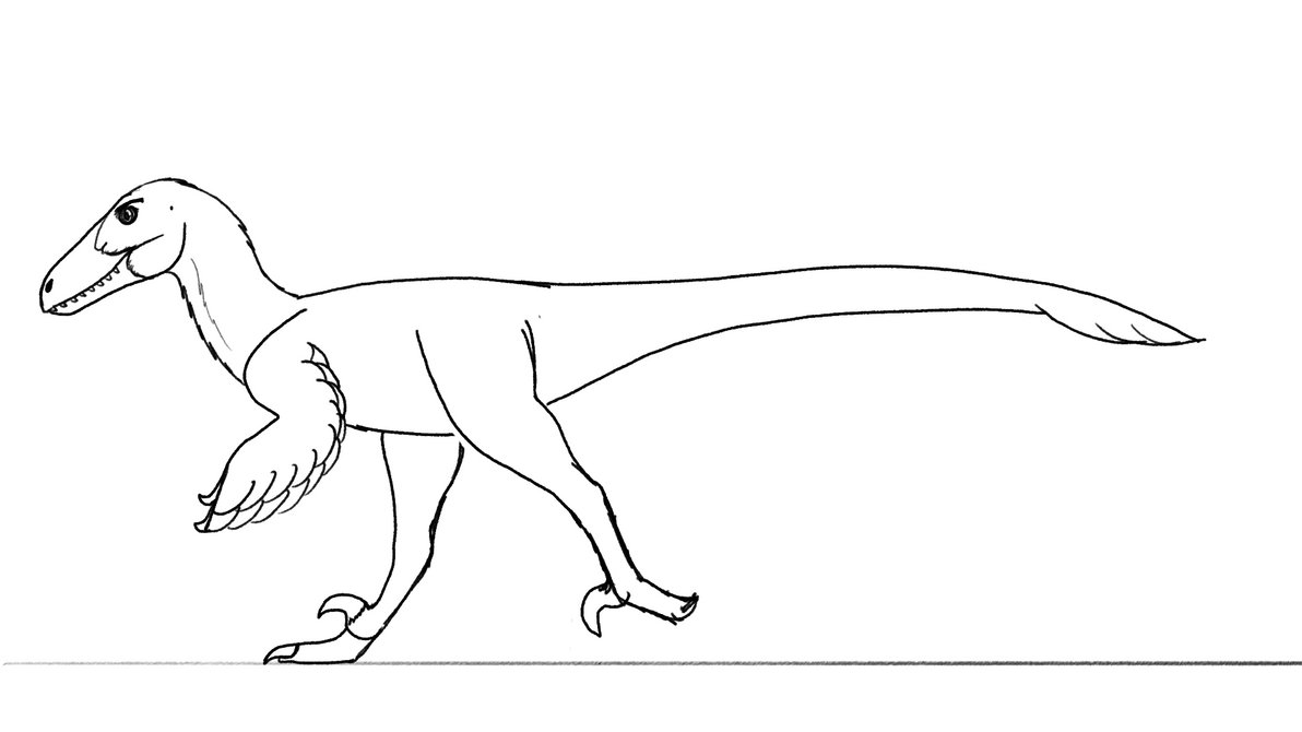 Pouncing Raptor Outline Rough Raptor Walk Cycle by MoArtProductions on DeviantArt