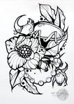 Tattoo sketch, neotraditional...