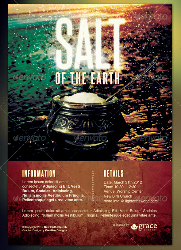 Salt of the Earth Flyer Template