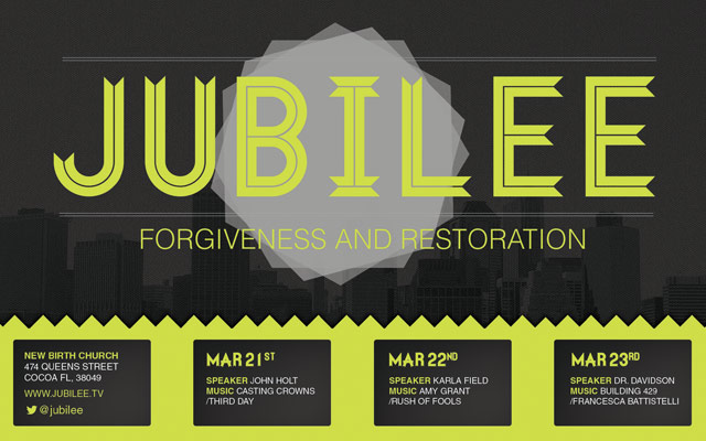 Jubilee Church Flyer Template