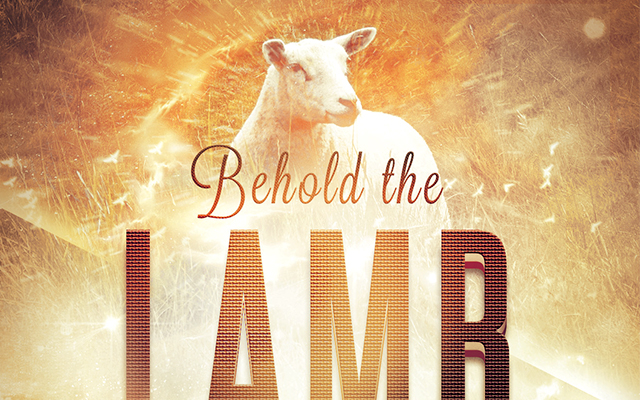 Behold the Lamb Church Flyer Template