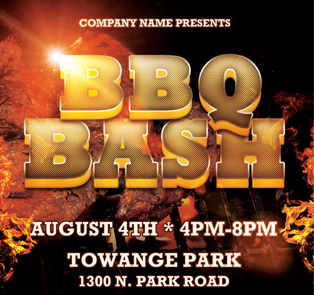 BBQ Bash Event Flyer Template