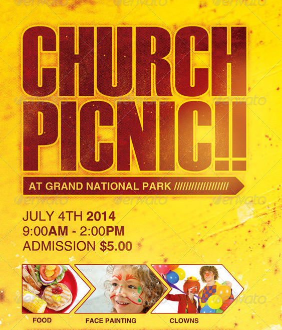 Free Church Picnic Flyer Templates