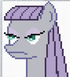 Maud Pie done in PixelArt style using Excel