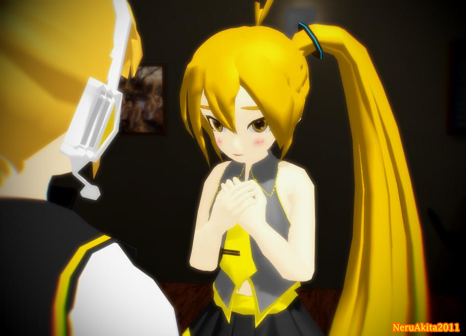 MMD Neru and Len I like you! by NeruAkita2011