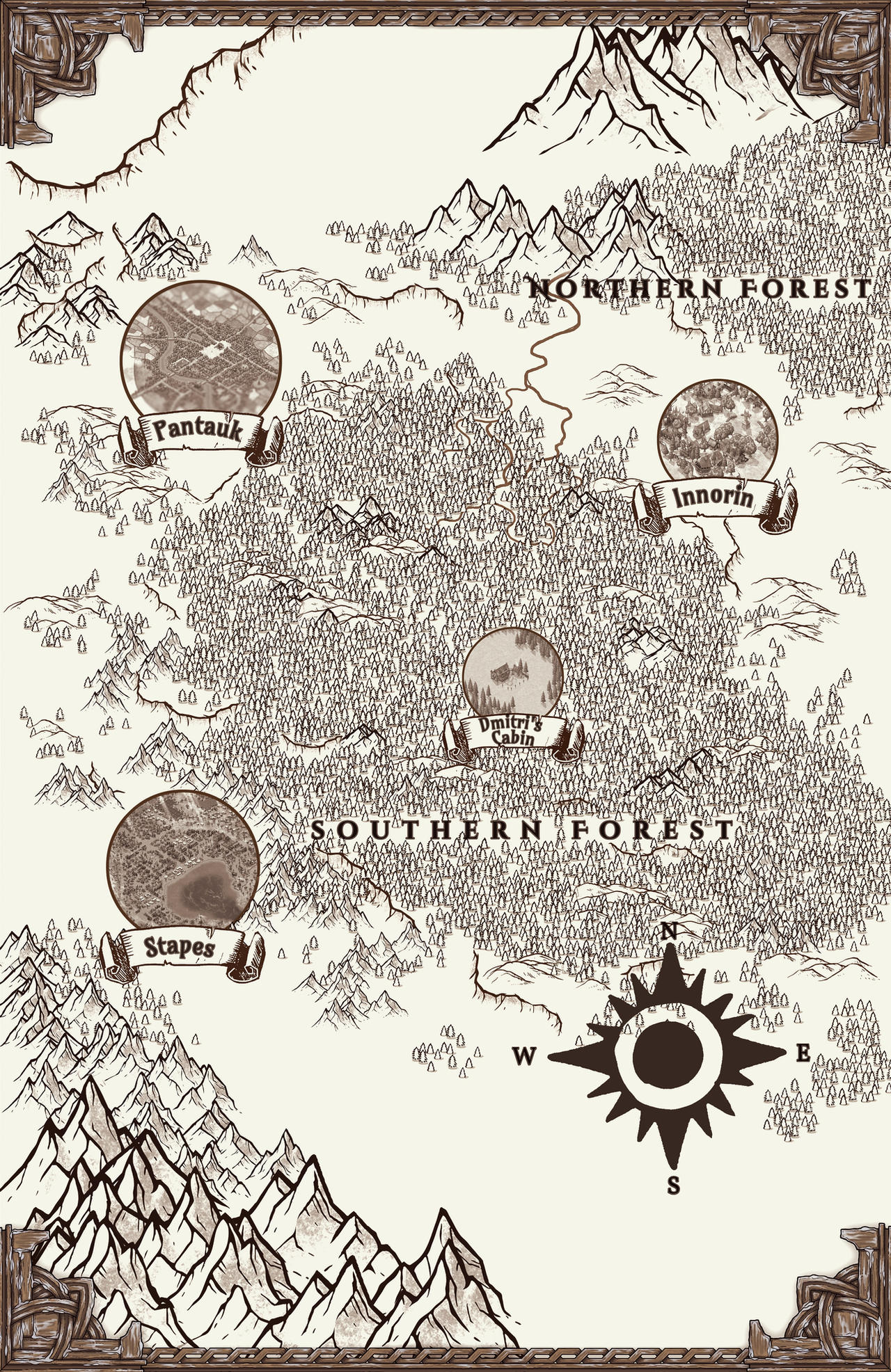 Mapbook Deviantart Book commission Map. by Garutobi on DeviantArt
