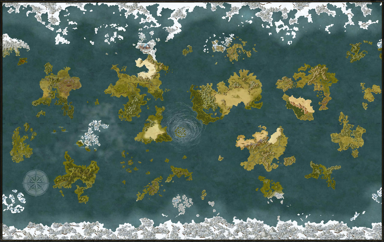 Commissioned fantasy world map by Garutobi on DeviantArt