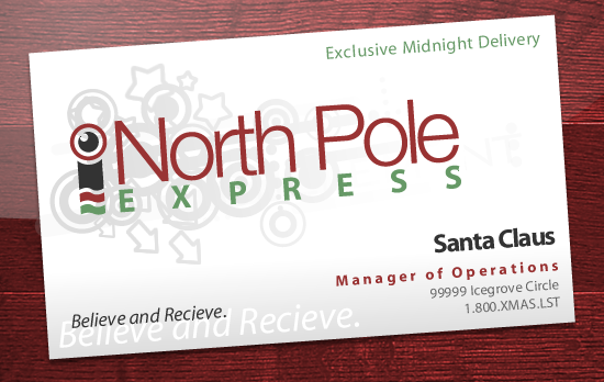 North Pole Express Card