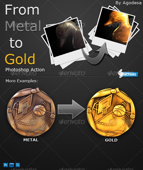 From Metal to Gold - Photoshop