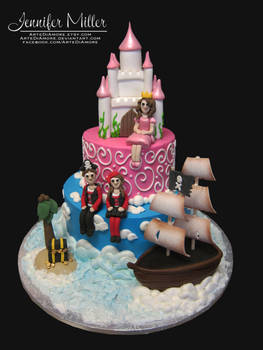 Pirate and Princess Cake