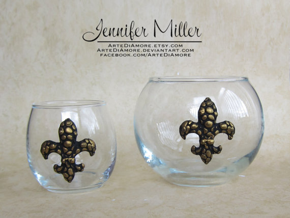 Fleur de Lis Candleholders