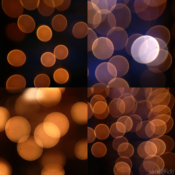 bokeh christmas lights.