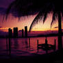 sun goes down.