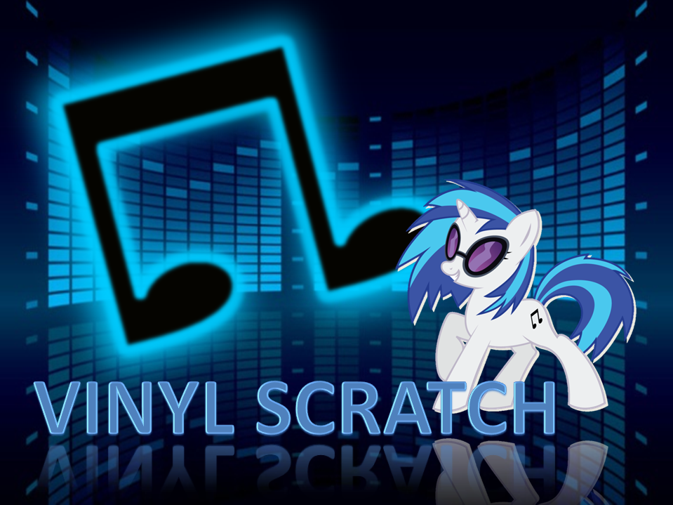 Vinyl Scratch Wallpaper