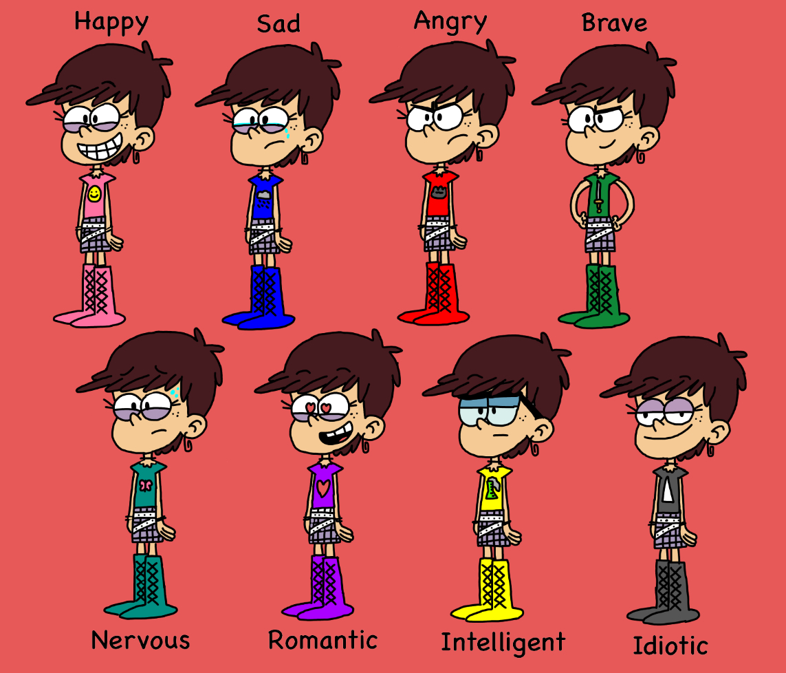 The Many Personalities of Luna Loud by TeagBrohman15 on DeviantArt