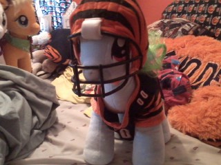 Rainbow Dash in Bengals Helmet and Jersey