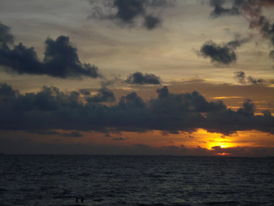 Sunset in Padang Beach