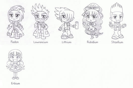 Elemental Tales Lineart 3