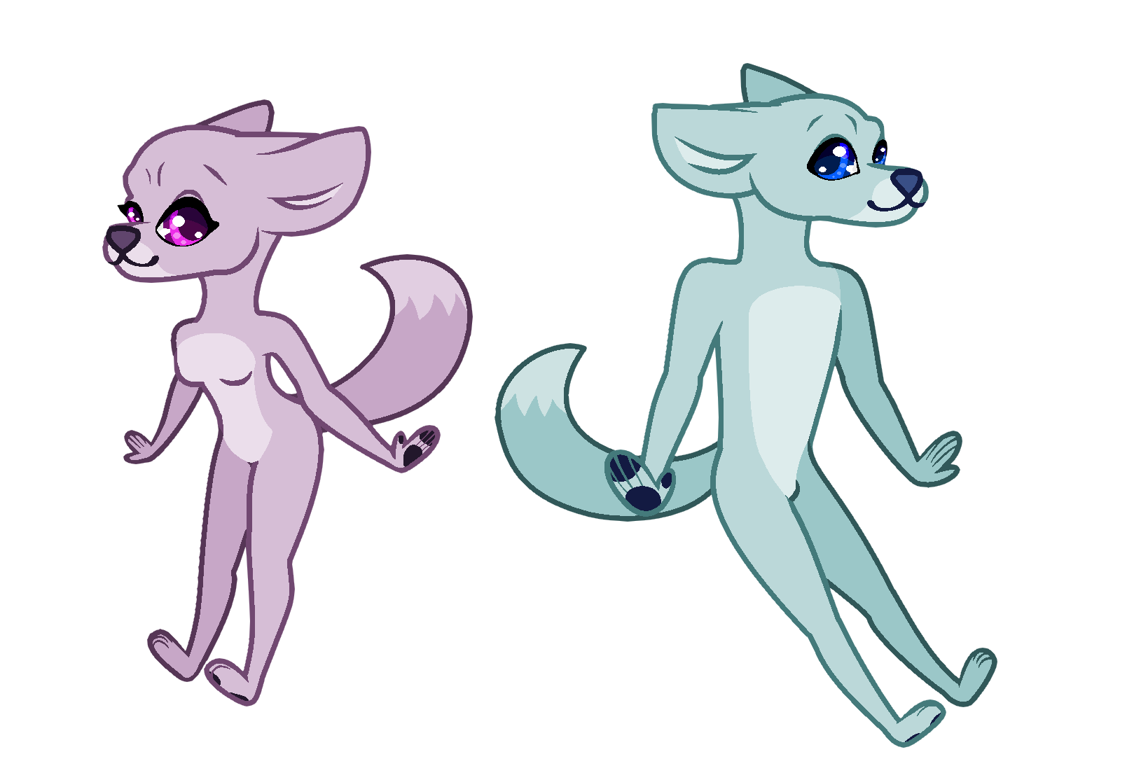 Furry Wolf Base by BloodedLove on DeviantArt